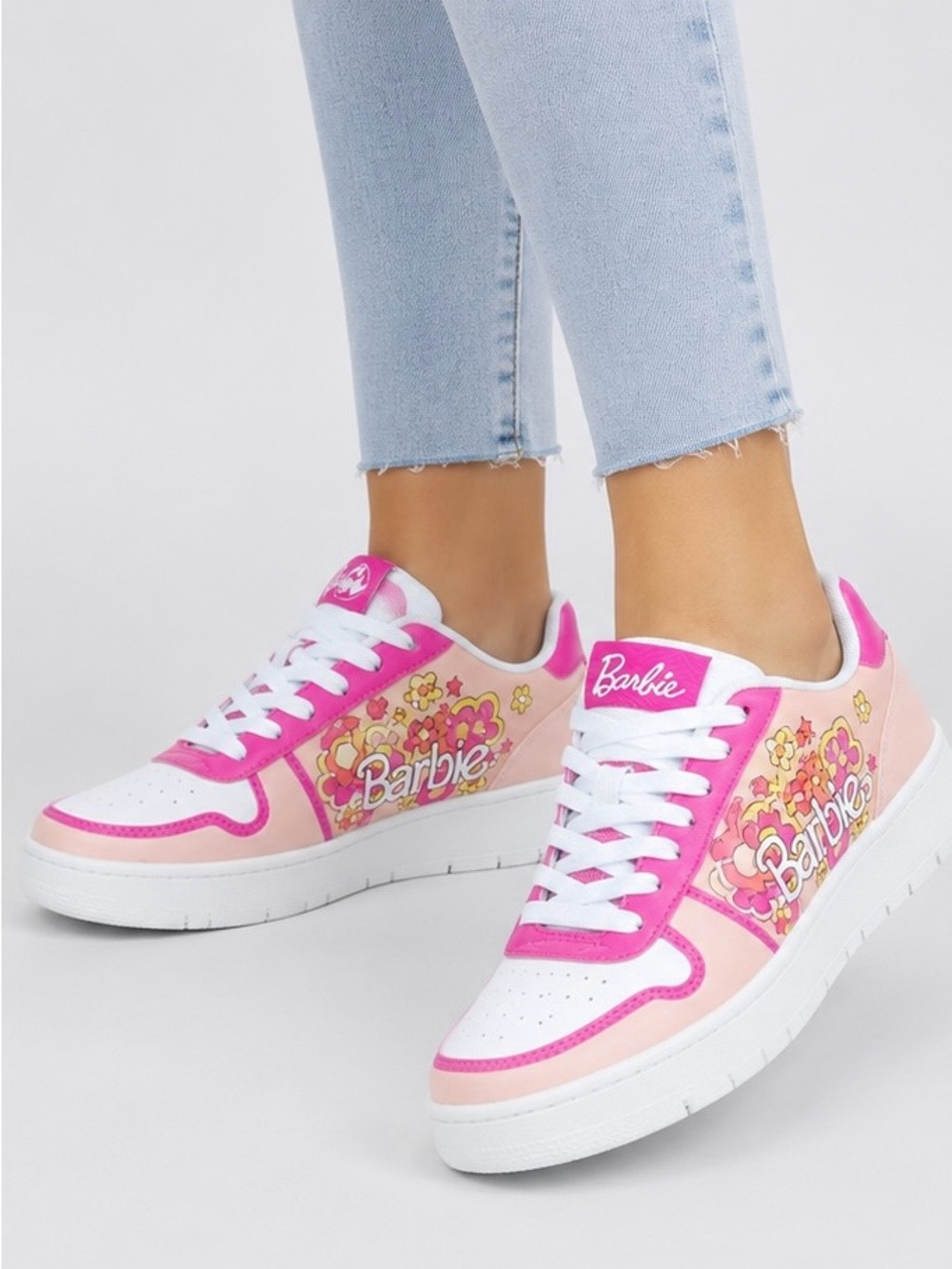 WOMEN’S BARBIE PINK CASUAL COURT SNEAKERS 👟
